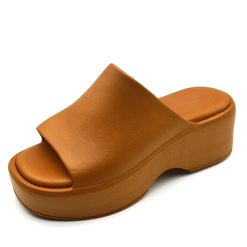 2024 pillow slipper cushioned thick sole  Wholesale Cheap indoor slippers platform home slippers