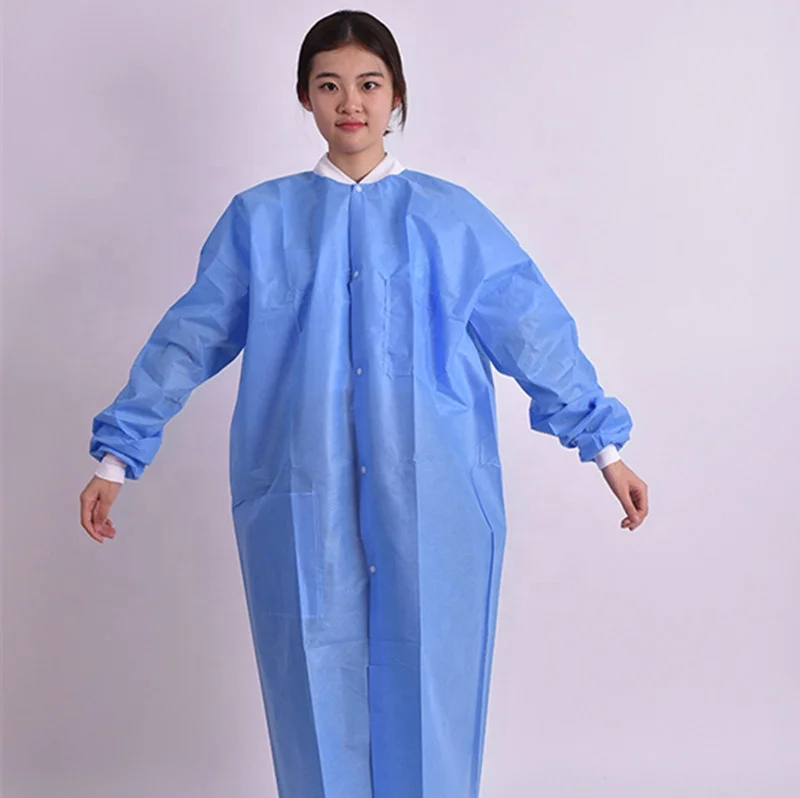 disposable lab coats cheap non woven doctor hospital wear medical clothing set