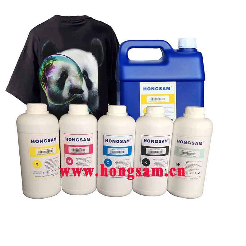 HONGSAM OEKO-TEX Certificate Textiles Printing DTG Garment Ink for Epson 1805 Printer Brother gt 361 gt 381 gt 541