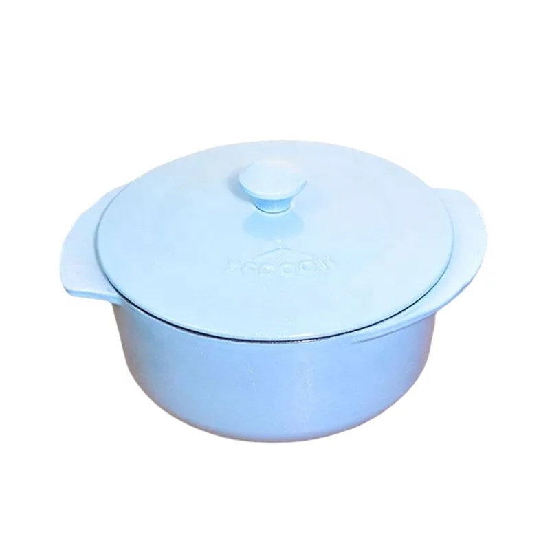 Wholesale Custom Logo Cast Iron Dutch Oven Cast Iron Pot  Dutch Oven With Lid  Enamelled Casserole