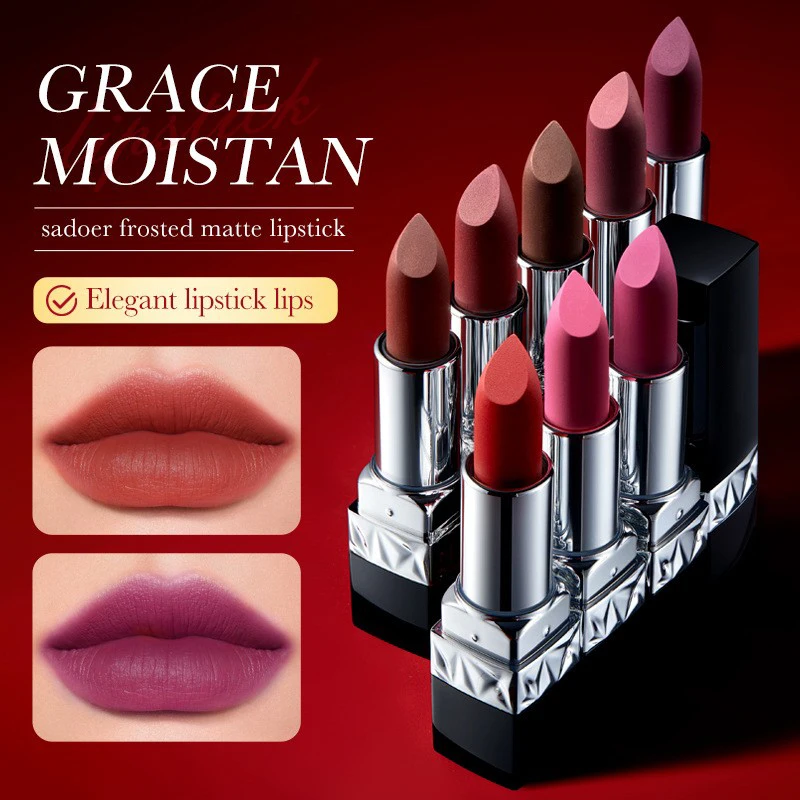 Wholesale Lipstick Manufacturers Cosmetics Long Lasting Smooth Vegan Cosmetic Waterproof Matte Lipstick