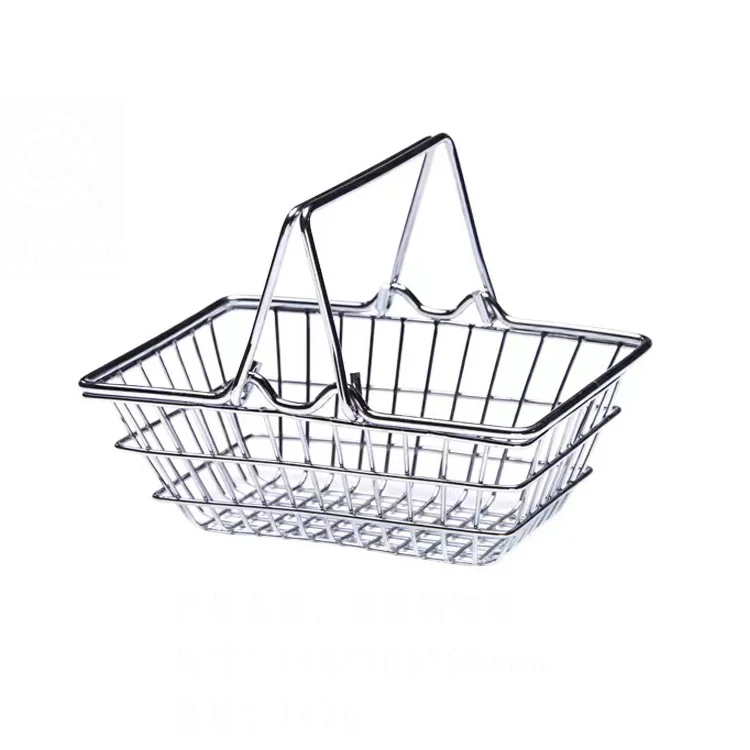 Wholesale Restaurant Hotel Iron French Fries Fried Chicken Cosmetic Mini Shopping Basket