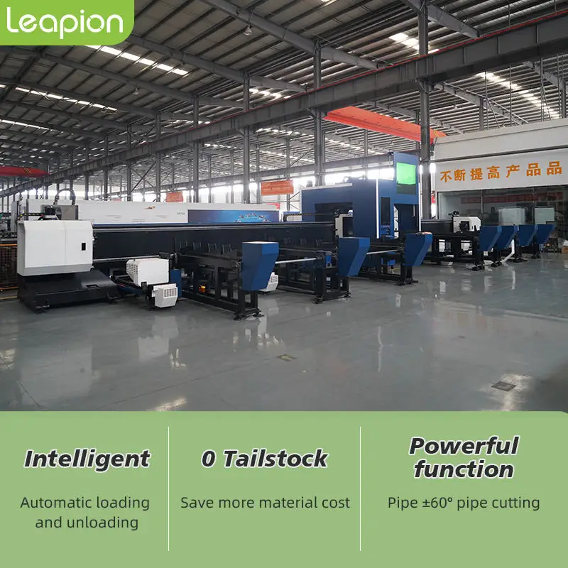 LF-6036AT4 Automatic Tube Laser Cutting Machine Bevel Fiber Laser Tube Cutting Machine