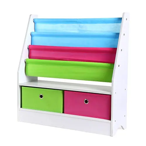
wholesale price design portable kids wooden book shelves racks for home 