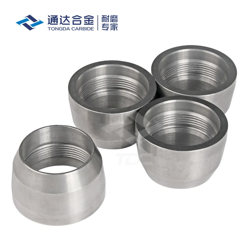Cemented carbide for MWD/LWD nose cap 650/1200  left threaded with high corrosion tungsten carbide material down hole tools