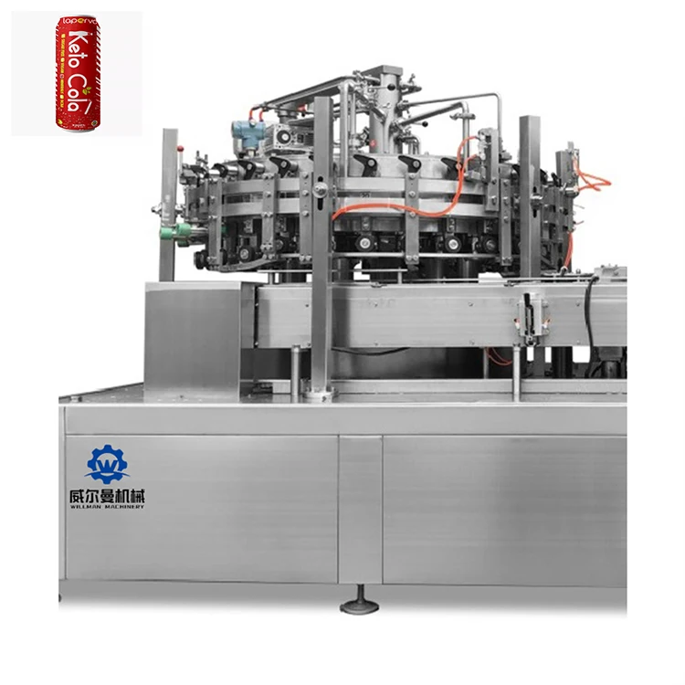 Wholesale Low Price Aluminum Can Sparkling Soda Water Carbonated Drink Filling Packing Production Line Machine