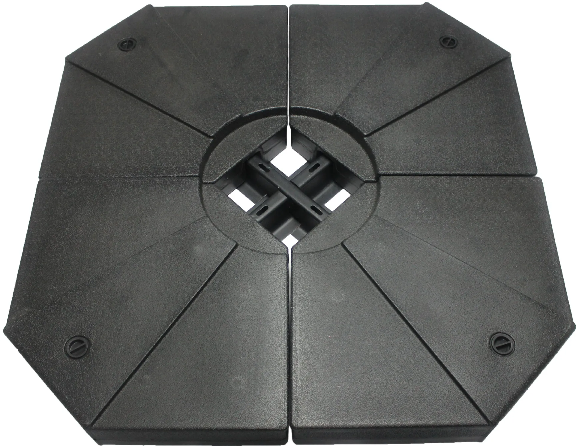 Umbrella Cross Base 4 Pcs Heavy Duty Plastic Umbrella Base Parasol Base Stand with Water or Sand Filled