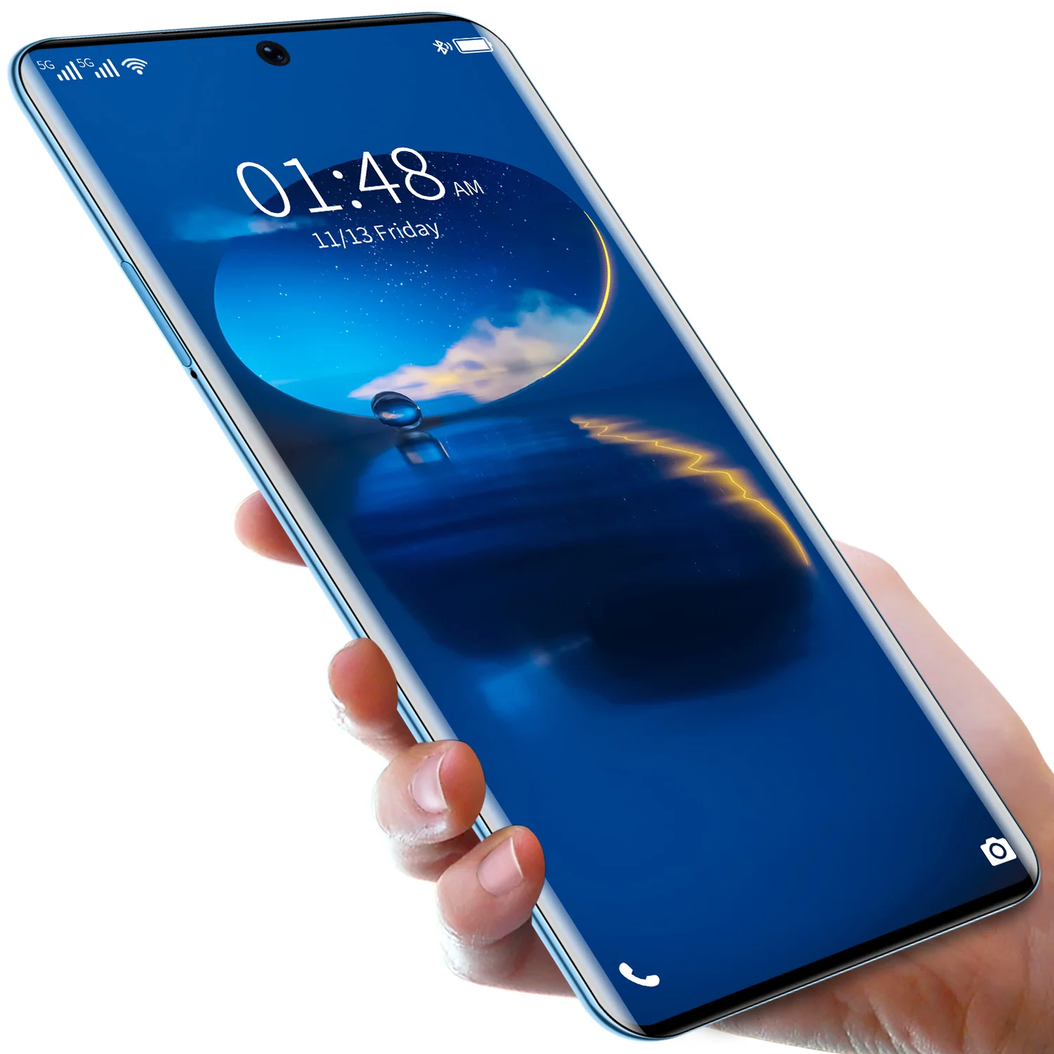 Бесплатная 256 внутренняя зарядная карта P50 Pro 5G 10-core 7 3 дюймов incell HD-экран смартфон 12 Гб + 512 мобильный телефон