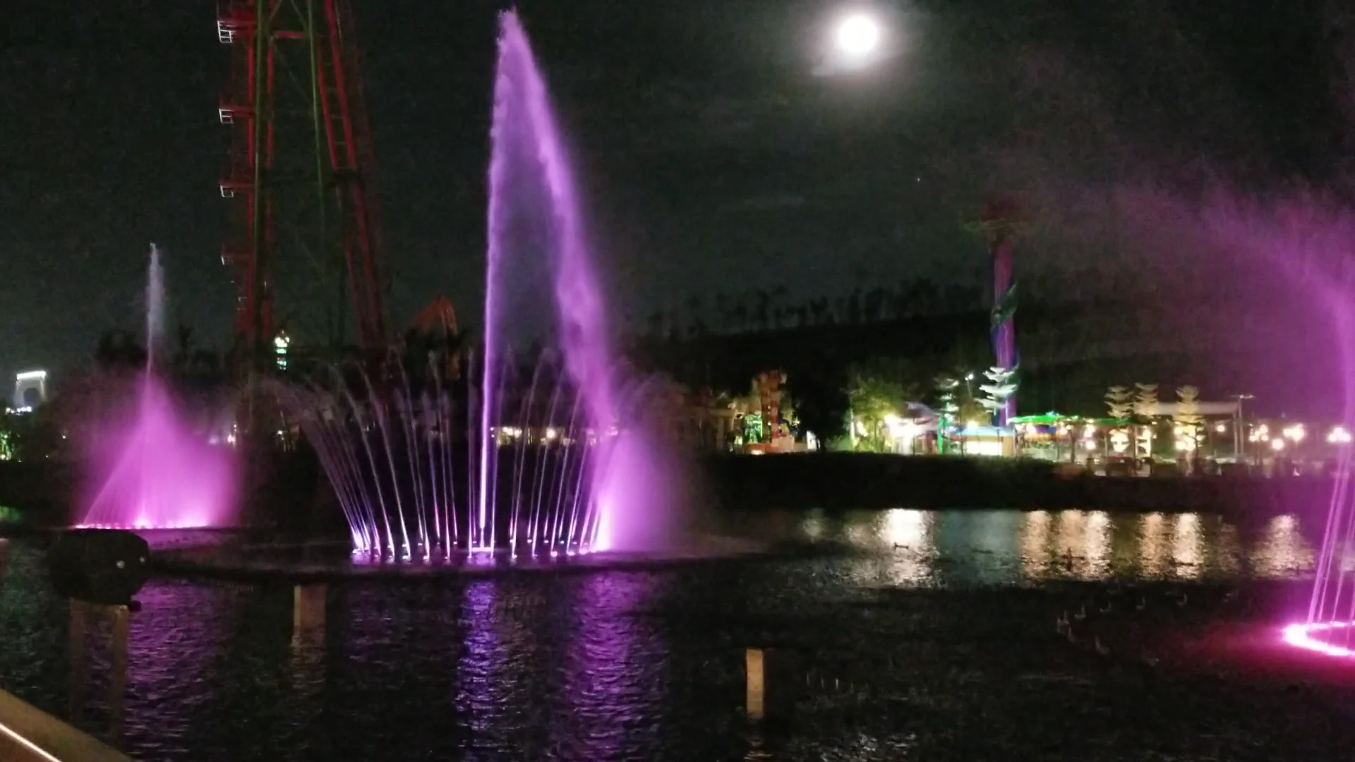 stainless steel sea-gull nozzle music dancing water fountain