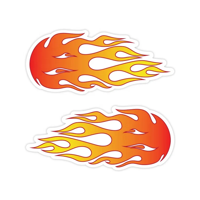Car stickers custom printing small flames motorcycle stickers car windshield stickers