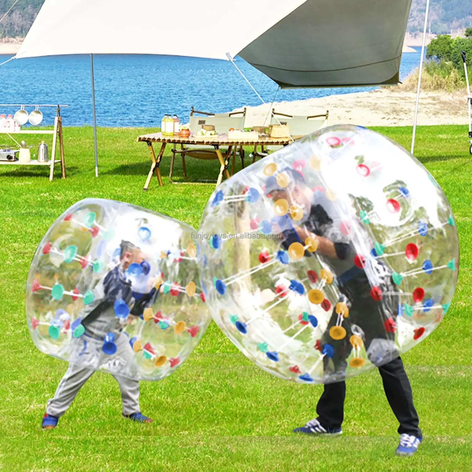 4FT/5FT Bumper Bubble Soccer Balls Teens/Adults Body Zorb Ball for Amusement Park Equipment