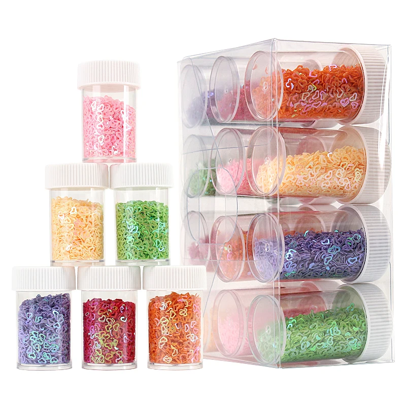 High Quality Multi-color Diy Clothing Loose Heart Shaped Sequins Wholesale Diy Craft Laser PVC Sequins