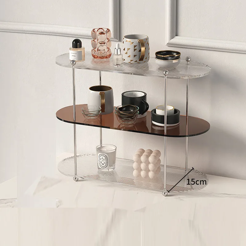 Factory Wholesale Open Display Rack Detachable Acrylic Storage Rack Household Bedroom Cosmetics Storage Rack