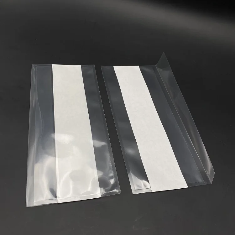 Factory Customized Mini Packaging Transparent OPP Card Document Mask Plastic Cosmetic Paper Envelope Storage Organizer Bag