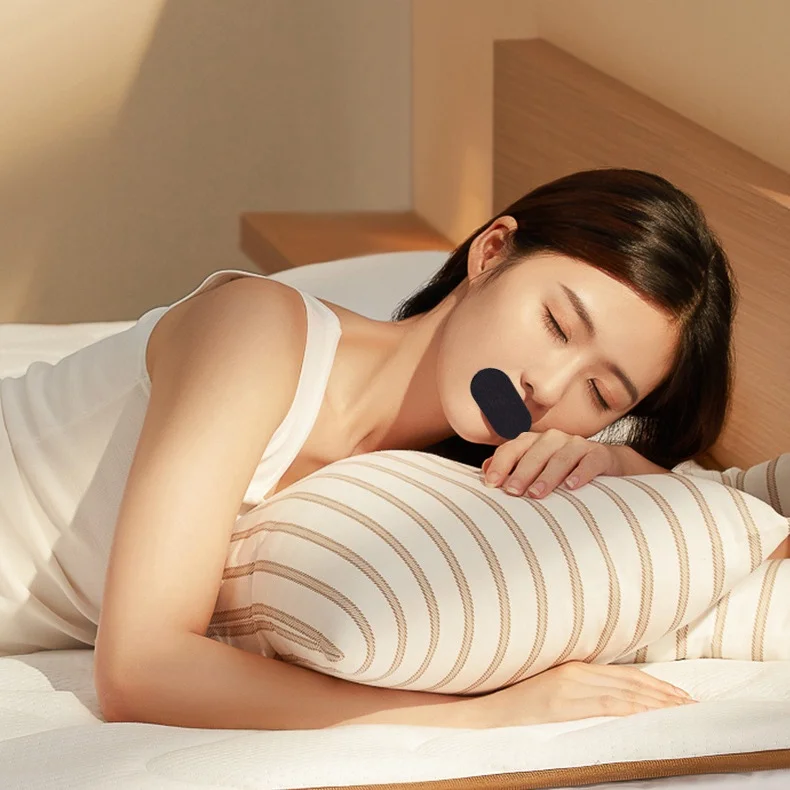 gentle Adhesive Glue Custom 30 Strips Kids Black Silk Large Mouth Breathing Snoring Multi-color Customizable Mouth Tape