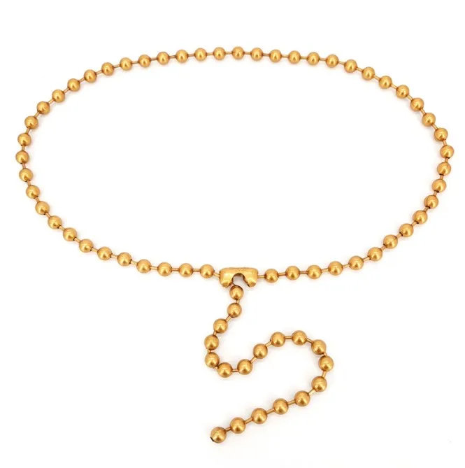 Fashion metal beads  chain belt for  dress