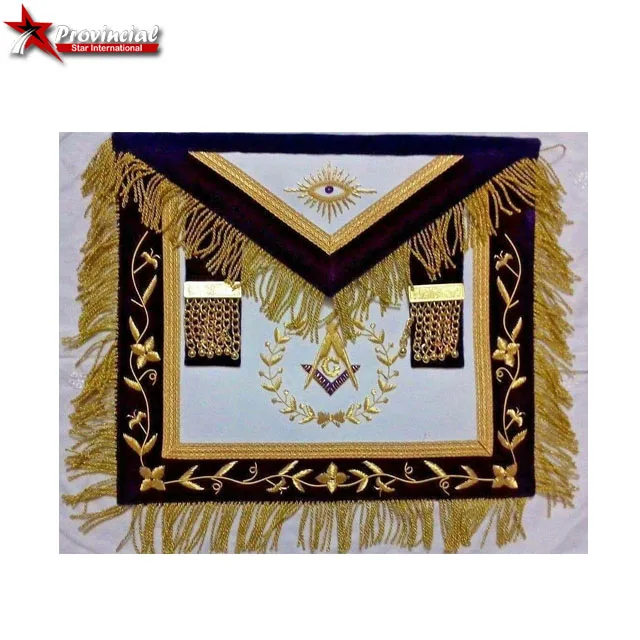 Masonic freemasons regalia grand master mason aprons / high quality masonic aprons