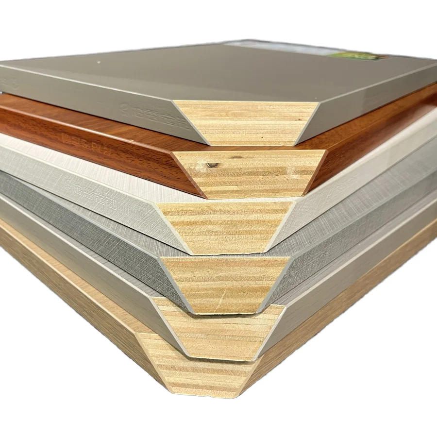 18mm White Melamine Laminated Plywood Panel Furniture Cabinet Wood Laminates Sheets with E0/E1 Formaldehyde Emission Standards