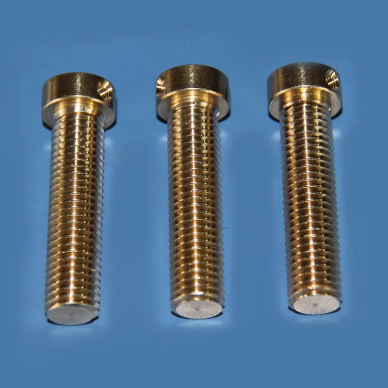 Customized brass screws M12 round head screws with holes and non-standard screws