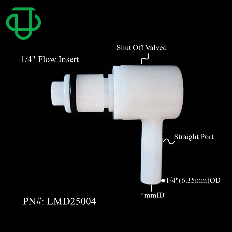 Factory Customize 6.35mmOD Straight Tube Port Male Connector Fitting Shut Off Valved 90 Degree Elbow Quick Disconnect Coupling