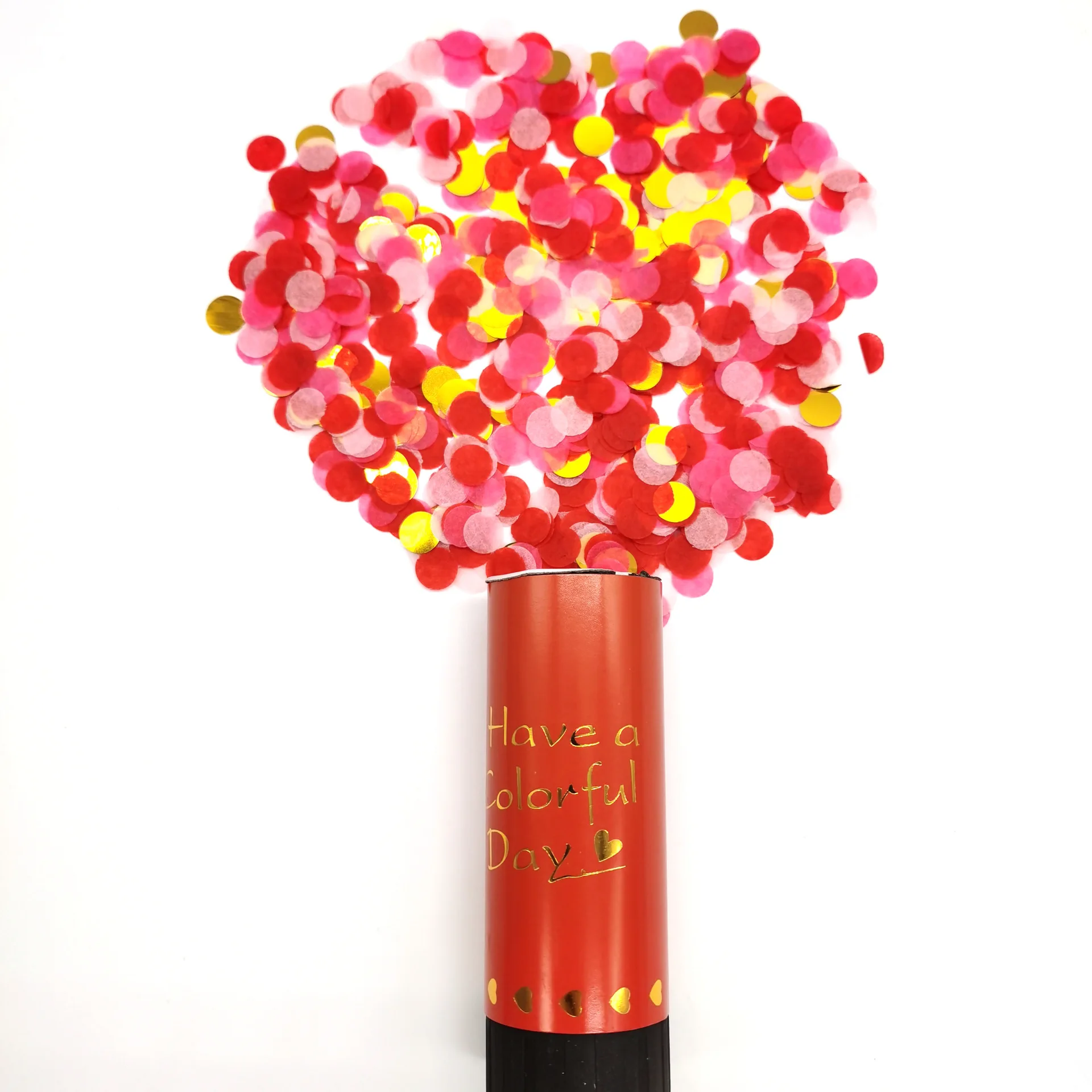 Wedding hand-twisted fireworks small salute Spring fireworks tube confetti Birthday party wedding wedding supplies