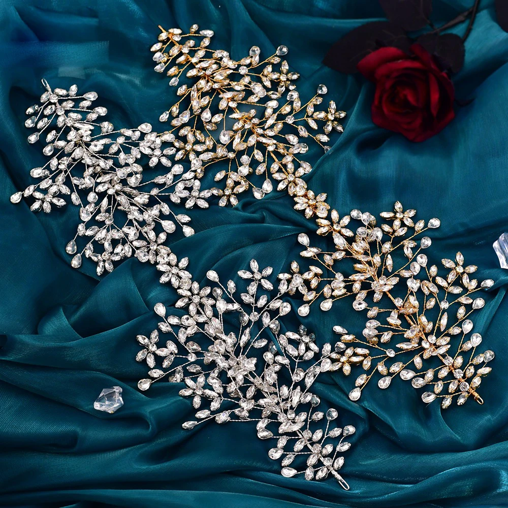 Bridal Headpiece Hair Jewelry Wedding Accessories Exquisite Popular CZ Zirconia Wedding Hair Vine Hairband for Women