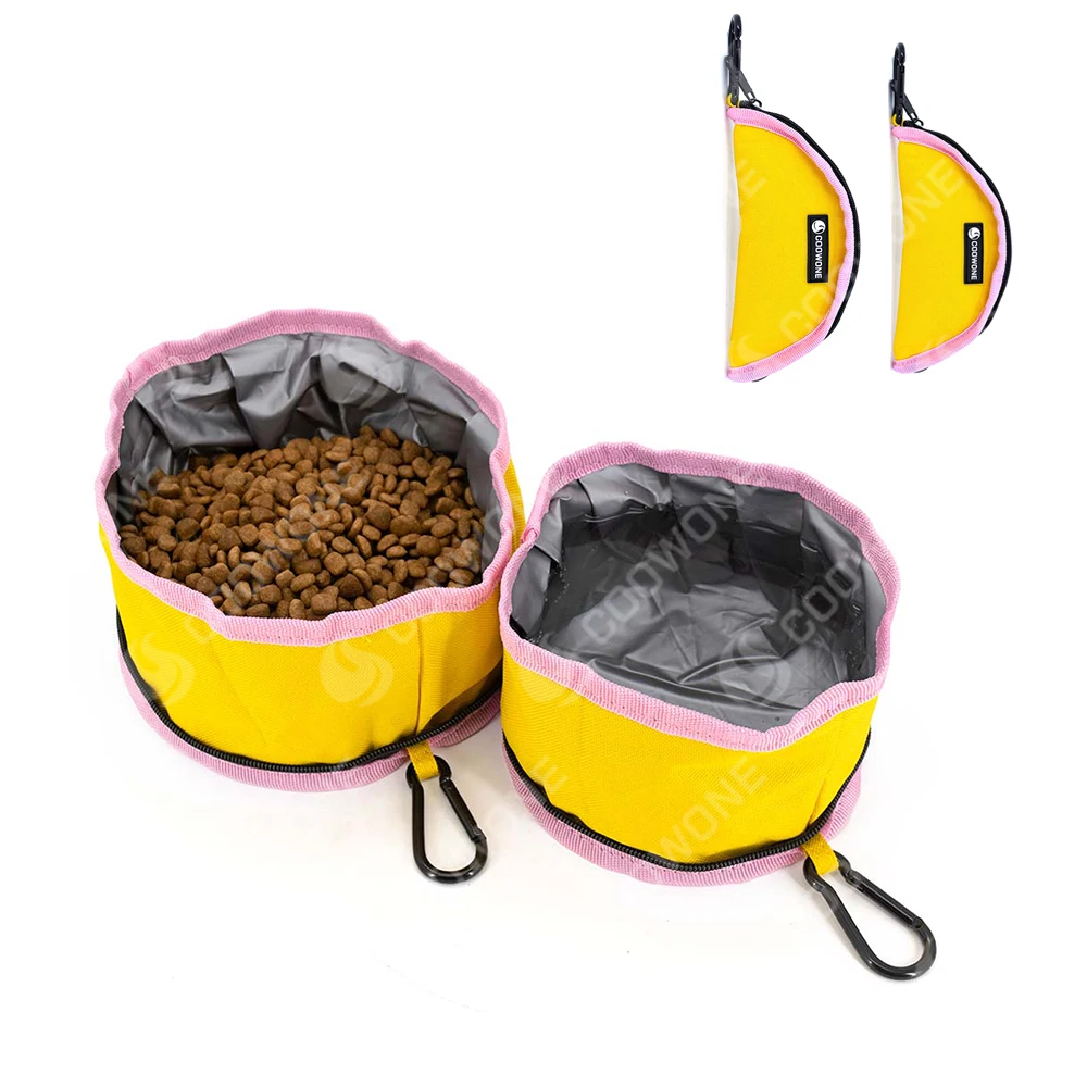 Collapsible Dog Bowls Pet Dog Water Bowls Portable Pet Feeding Watering Dish for Walking Travel