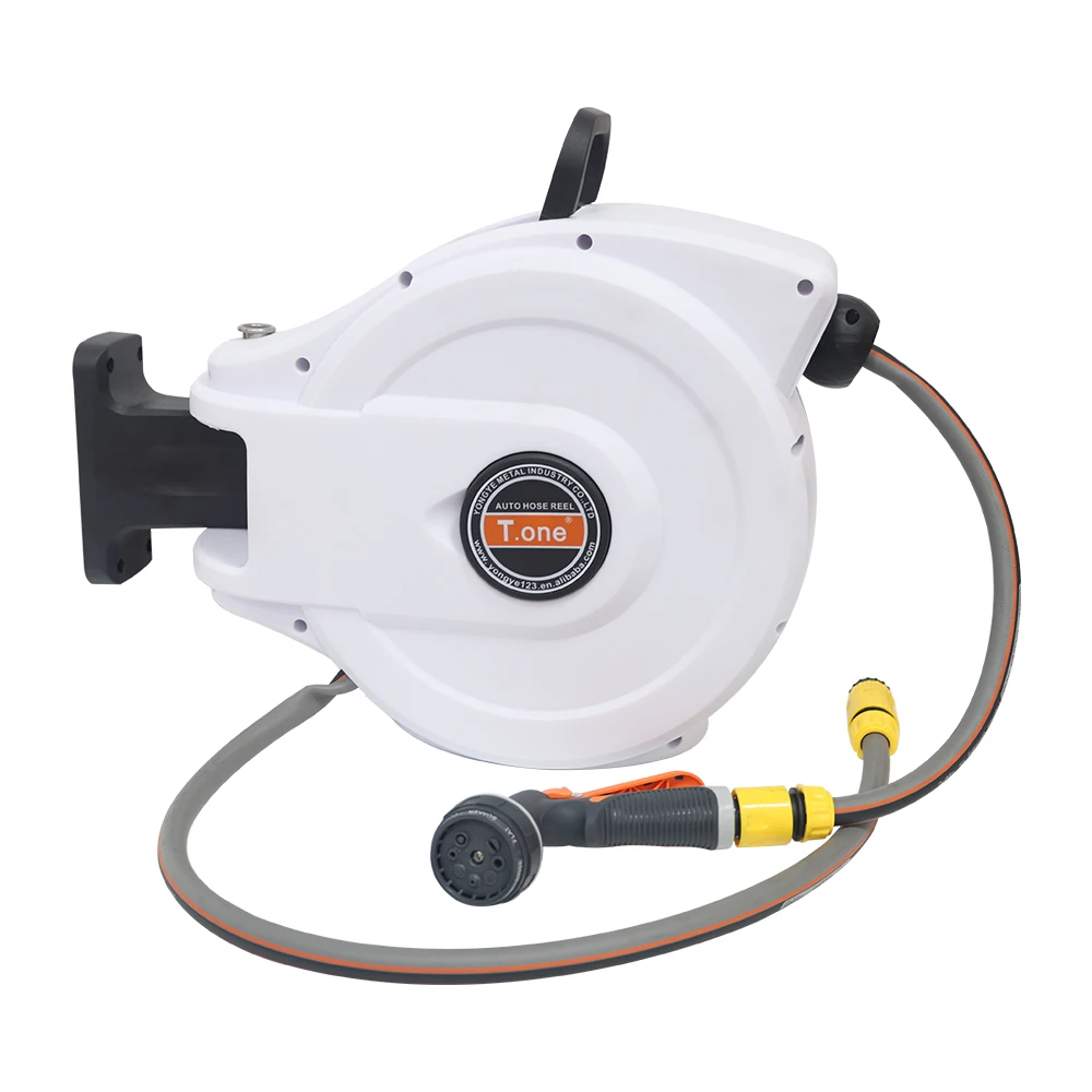 Manufactory Direct Small Automatic Garden Hose Pipe Reel Wall Mount Reel Retractable Garden Water Hose Reel