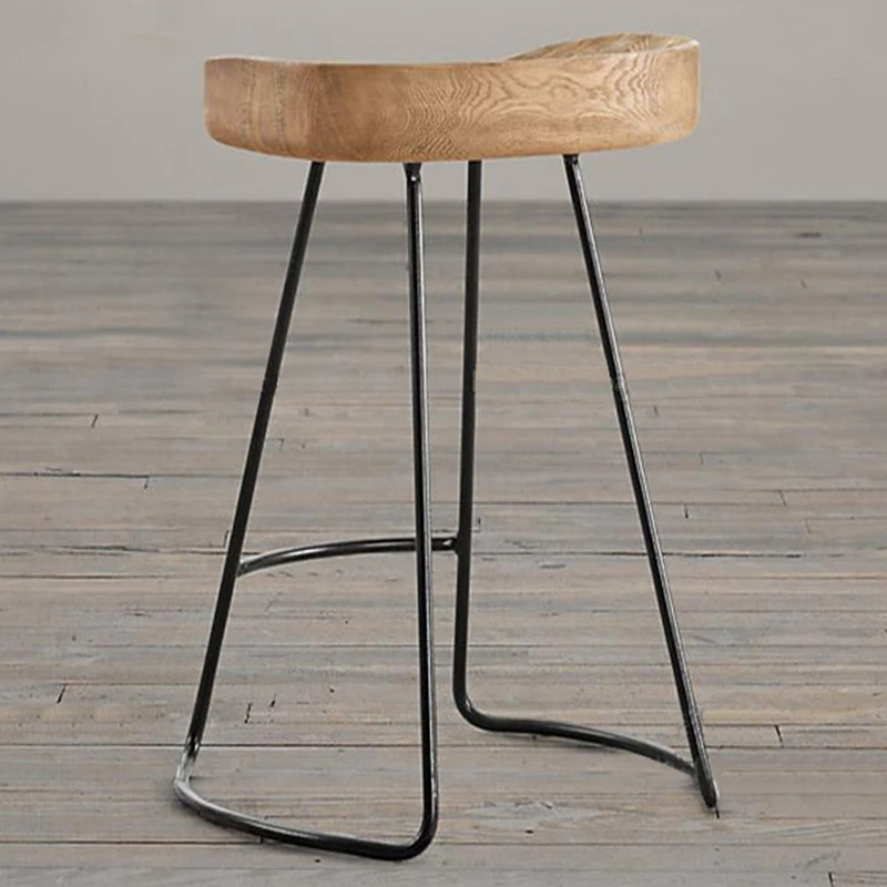 Барный стул, барный стул из массива дерева для кухни