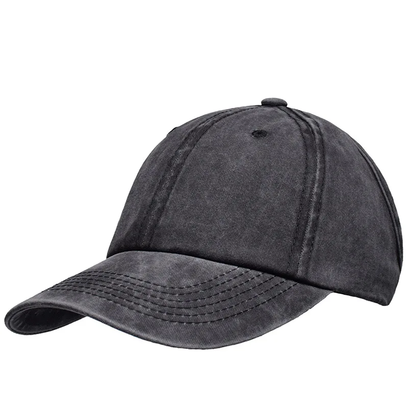 Curl Hair Cap 4 Panel Curved Brim Balf Baseball Cap Backless Cap Custom Breathable & Waterproof Multi-panel Hat Summer 7 Days