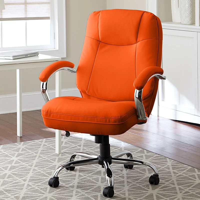 Furniture Wholesale indoor Modern high back PU ergonomic swivel office chair OEM produce executive Luxury leather office chair