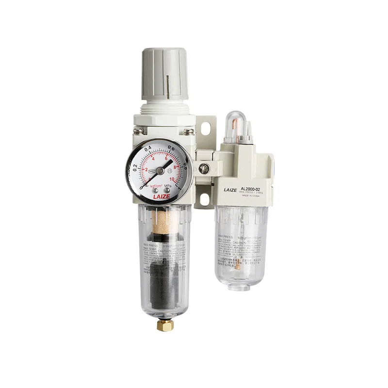High Quality AC Series Pneumatic Compressor Air Filter Regulator Lubricator Combination SMC Type Air Source Treatment