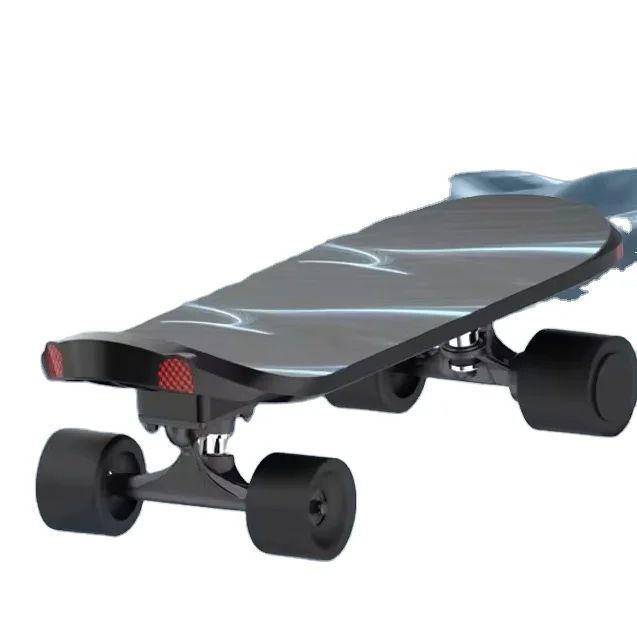 Unique features Shock Absorption Longboard Exclusive Patent Dual Hub Motor Fast Speed  Long Range Electric Skateboard