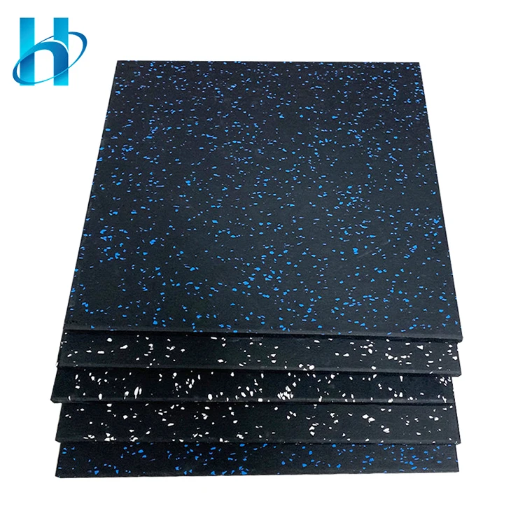 Guangdong Wholesale Gym Rubber Floor Mat Anti-Slip Durable Gym Floor Mat Rubber Eco-Friendly Gym Flooring