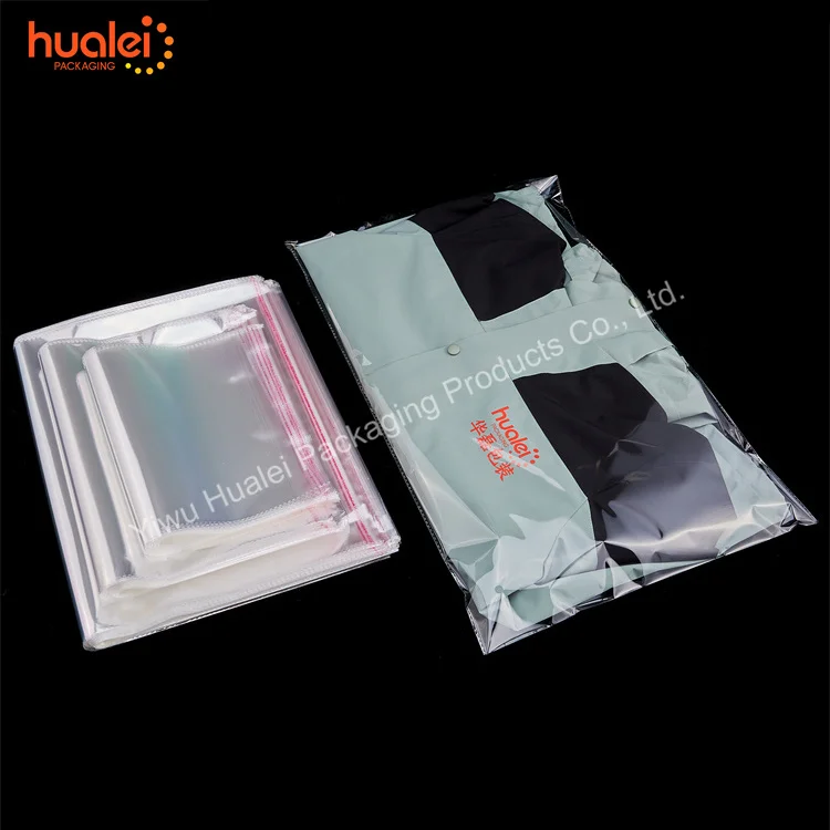 Custom Printed Frosted Self Adhesive Clear BOPP PP Plastic Cello Cellophane Scarf Stuffed Plush Toys OPP Packaging Bag