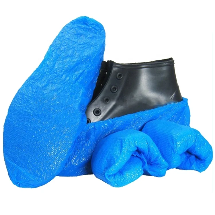 Оптовая продажа, водонепроницаемая пластиковая противоскользящая Одноразовая крышка для обуви CPE