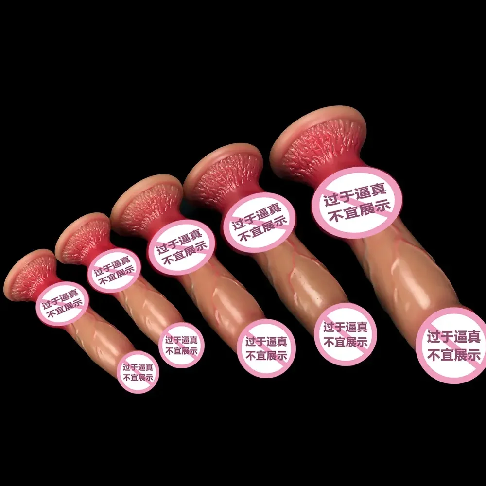 Hot Selling Soft Liquid Silicone Dildo Strong Suction Cup S-XXL Huge Size Large Dildo Masturbator Anal Plug Sex ToysFor Women