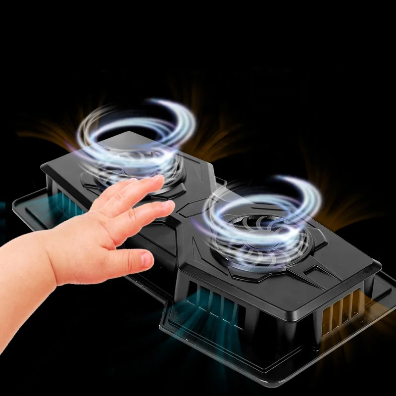 New Black Vertical Folding Laptop Stand Foldable Portable Extension Aluminum Alloy Cooling Pad