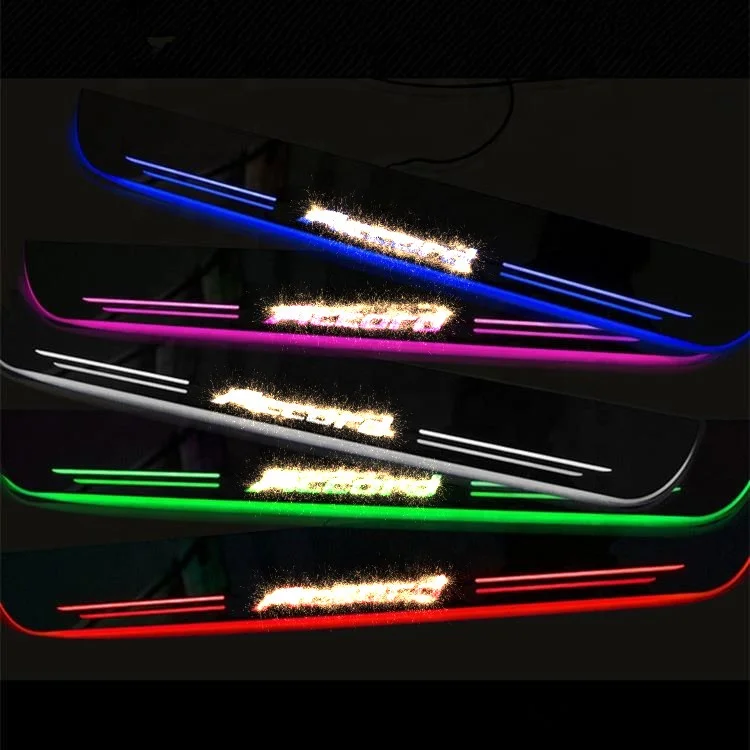 auto accessories factory moving led door sill scuff plates for Fit 2014-2018