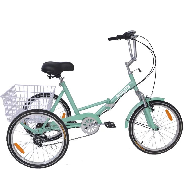 Human tricycle old people buying vegetables basket tricycle labor-saving elderly mobility car