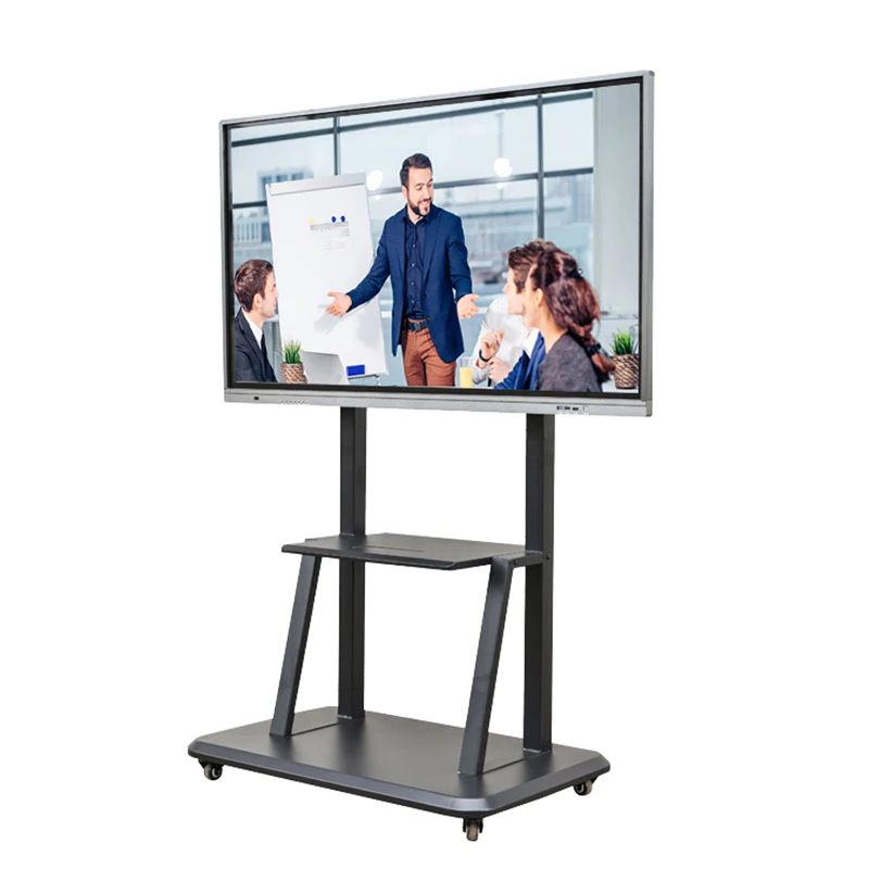 LED monitor screen 55 65 70 75 85 inch large touchscreen all in one pc smart board monitor with stand