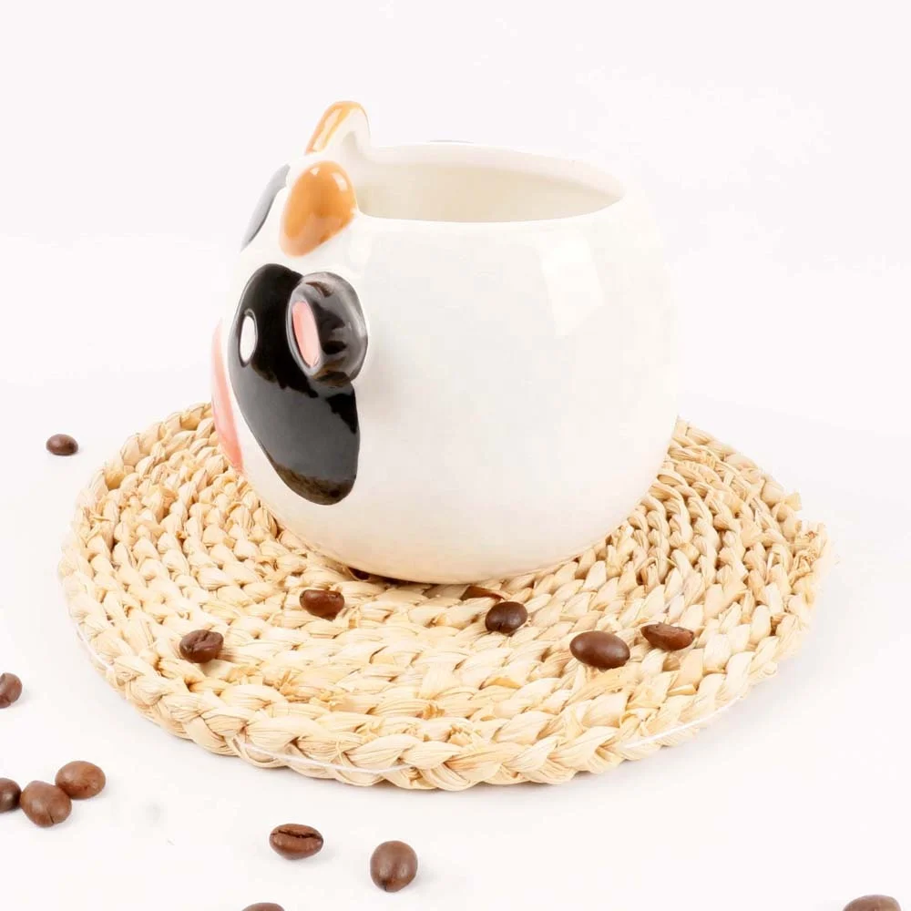 Creative Hand Painting 3d Cow Shape Ceramic Mug Set Coffee Milk Tea Cup Drinkware Gifts