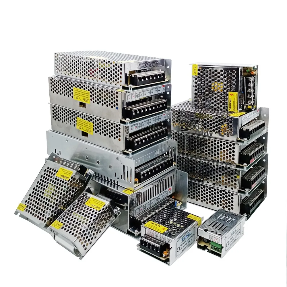 Lighting Transformers AC110V 220V to DC12V Power Supply Adapter 1A 3A 5A 8A 10A 15A 20A 25A 30A 40A 50A LED Strip Switch Driver