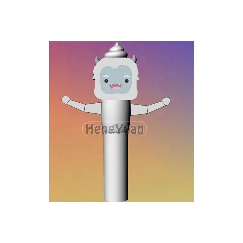 Hengyuan Hot Sale Inflatable Santa Mini Air Dancer Customized Logo Fabric Flame Inflatable Dancer With Blower for sale