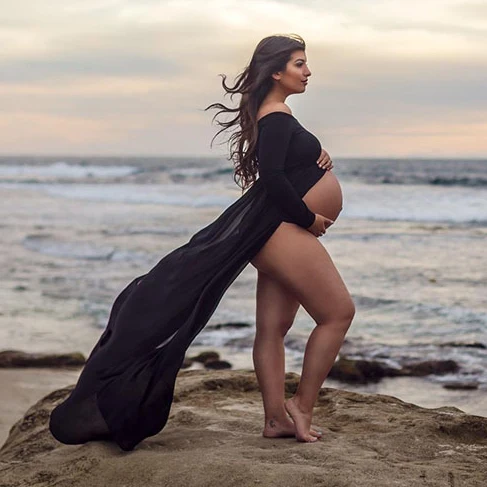 New Arrival Plus Size Over Size Pregnant Mother Of The Bride Clothing Dress For Pregnant Women Wedding Dress