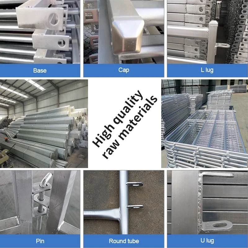 Wholesale Factory Price Metal Square Pipe 1.8m * 2.1m Cattle Farm Cattle Panels Livestock Fencing