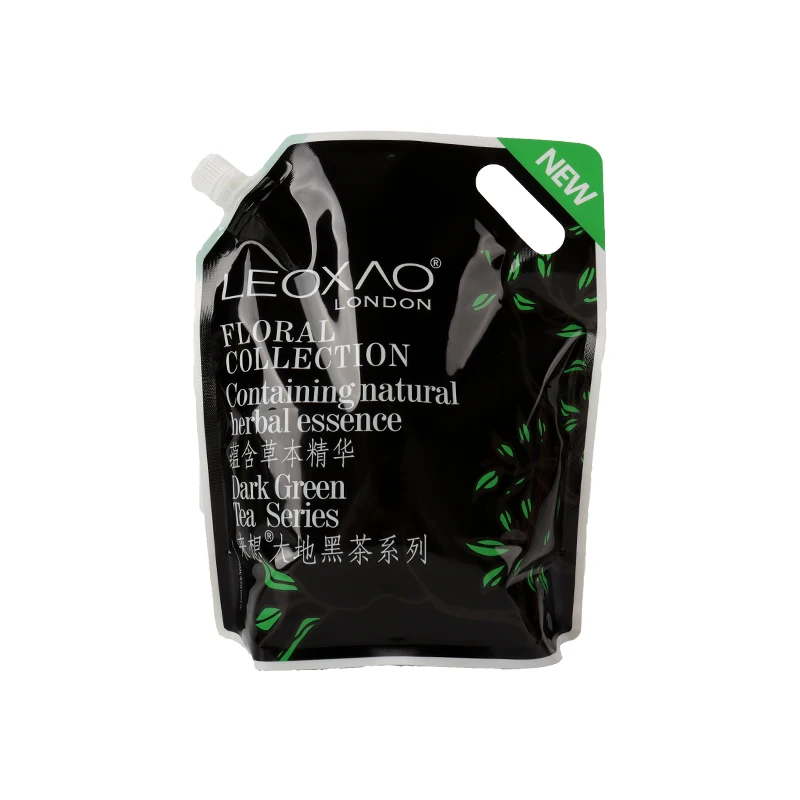 Large Capacity Stand Up Packaging Bag For Shampoo 2L Shampoo Bag With Spout And Handle