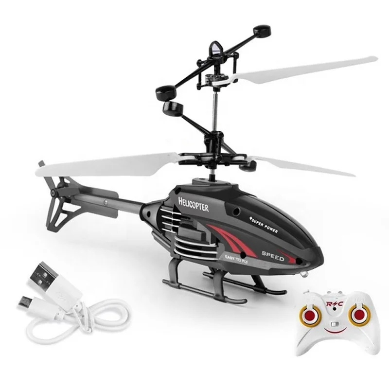 Flying Helicopter Toys USB Rechargeable Induction Hover Helicopter With Remote Control For Over Kids Indoor And Outdoor Games