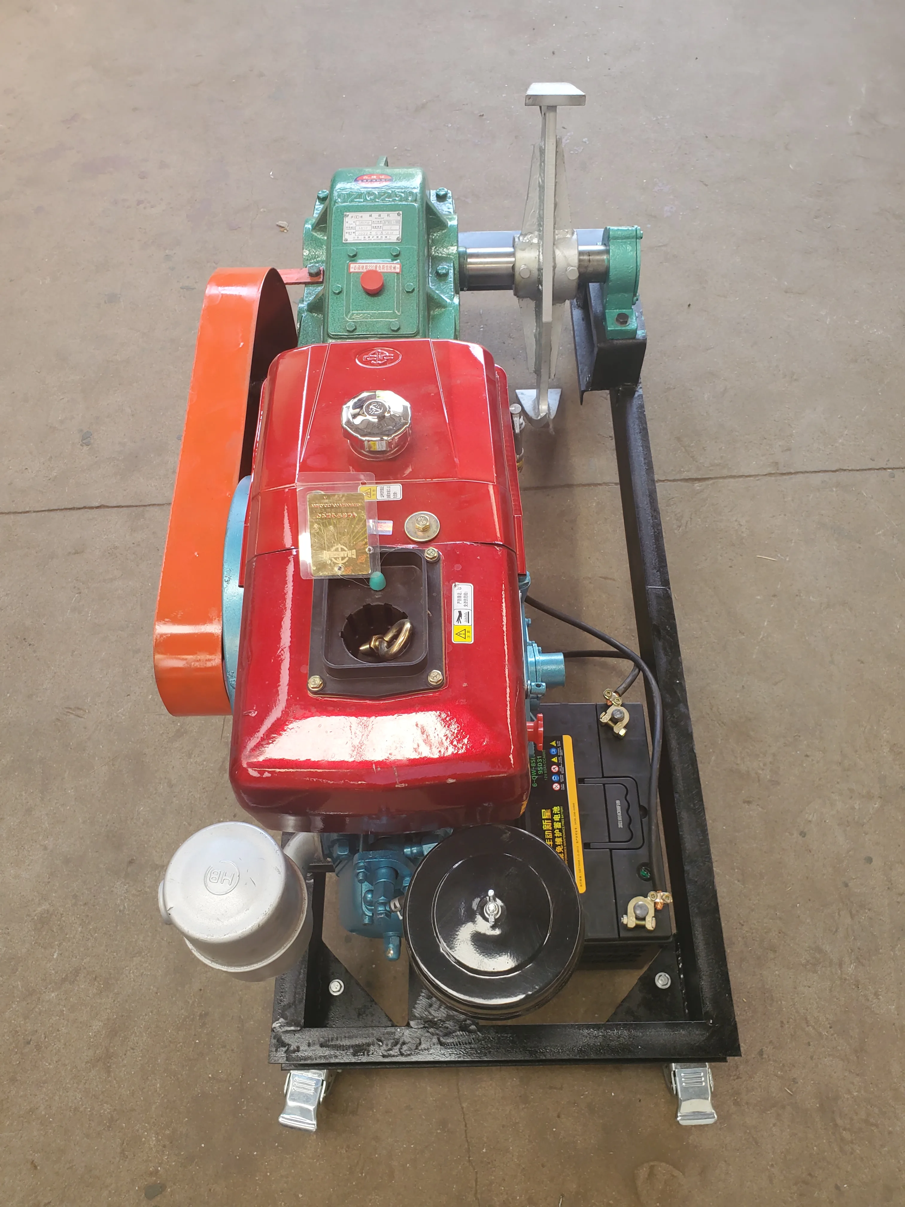 Cheap wood processor 8HP diesel kindling wood splitter for sale