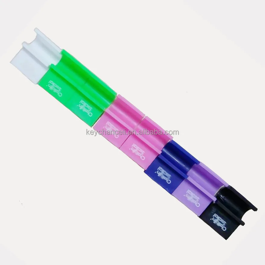 eco-friendly PP multicolor chalk clip plastic pen holder for different pens